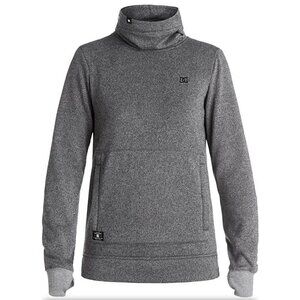 𝅺DC Snow Sweatshirt kangaroo pocket XSMALL GRAY snowboard NWT
